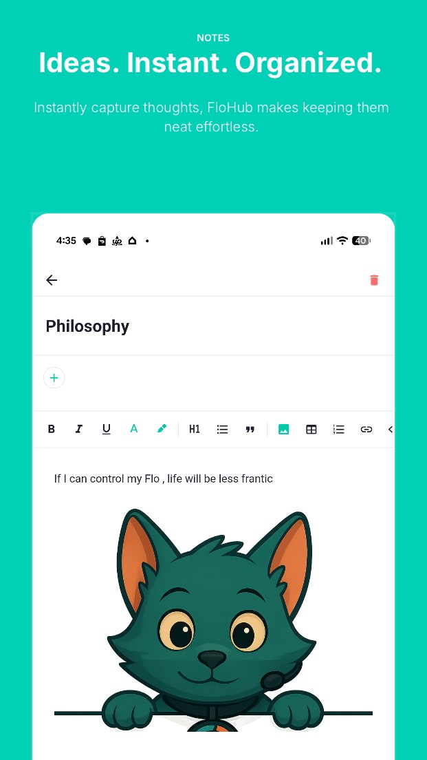 FloHub - Screenshot 5 showing product features and functionality