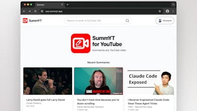 SummYT - YouTube Summarizer gallery image