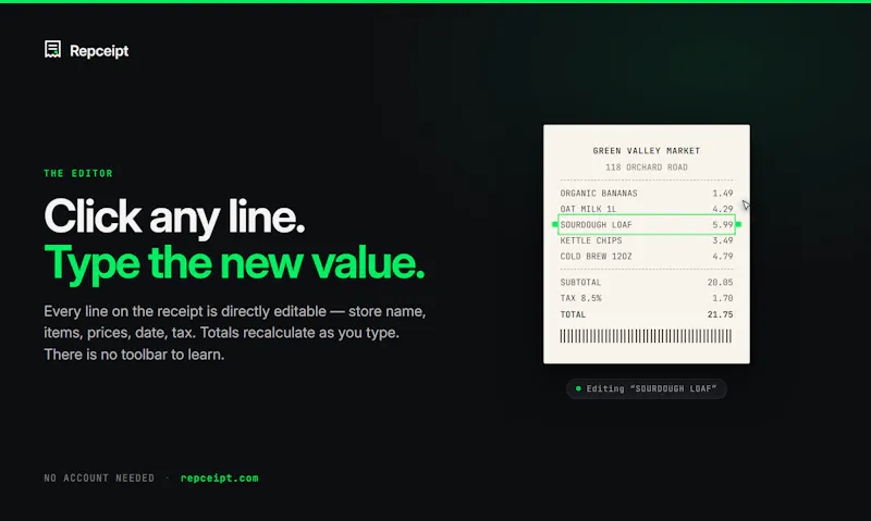 Repceipt screenshot 3