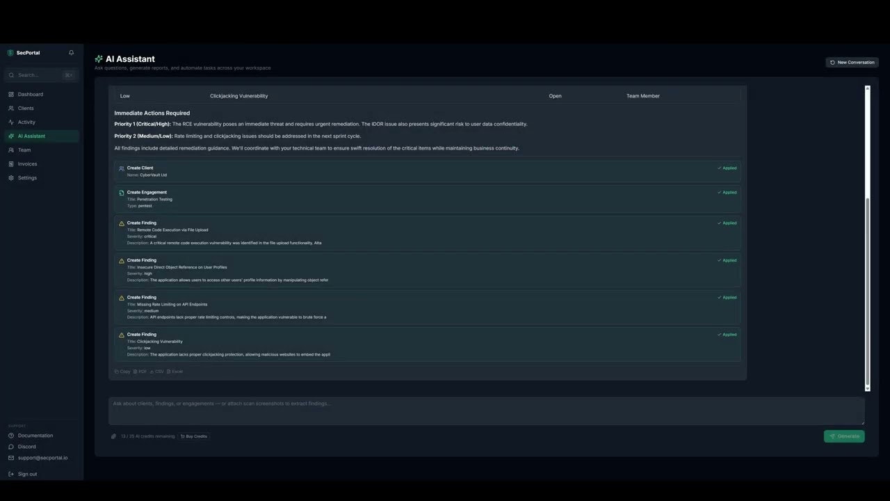 SecPortal AI-Native Security Platform gallery image