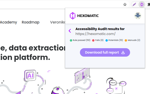 Hexomatic Browser Extension gallery image