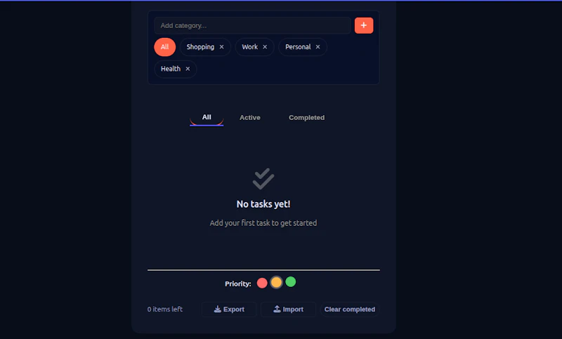 Todo App screenshot 3