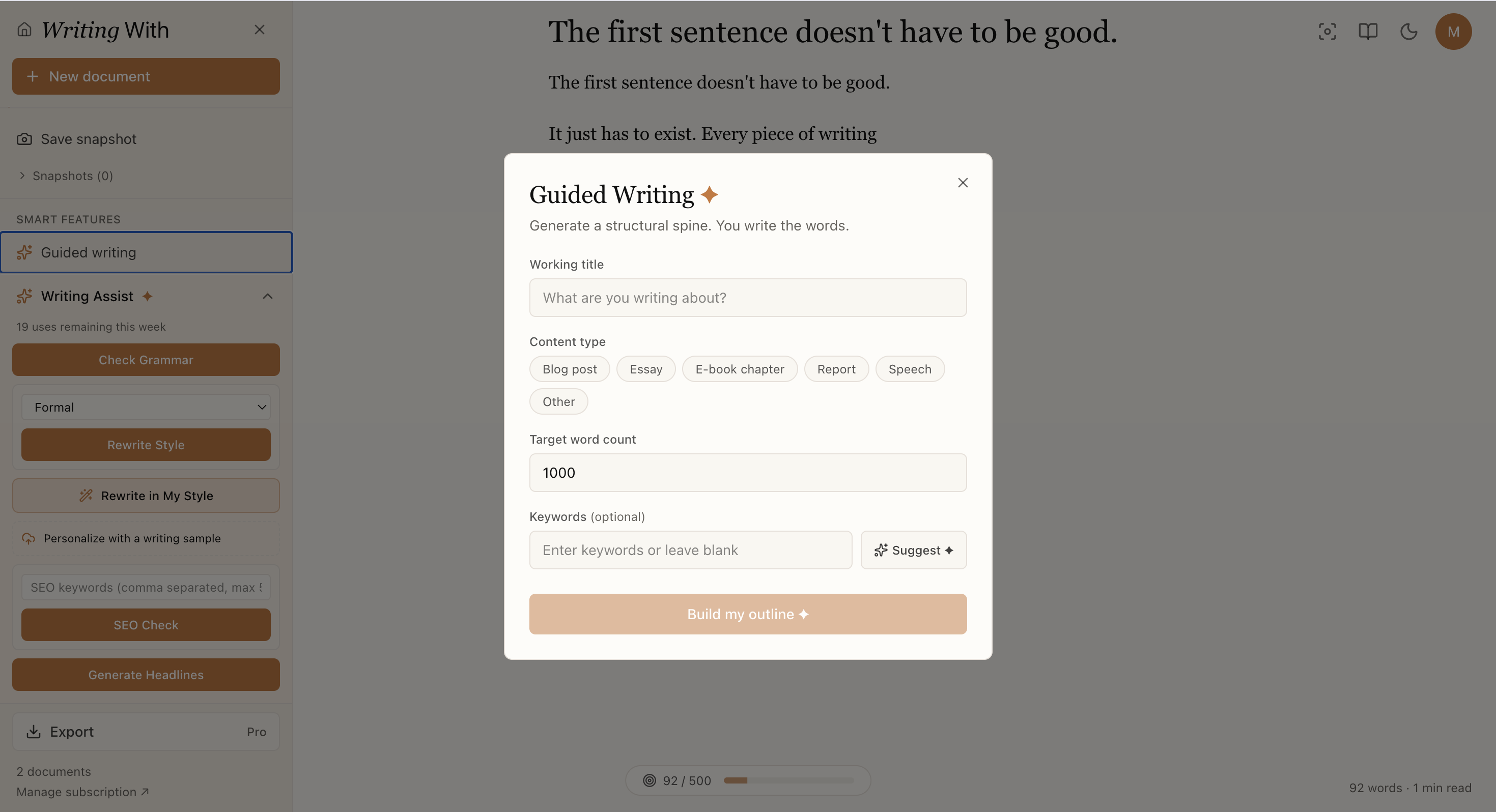 Writing With - Just you and a blank page gallery image