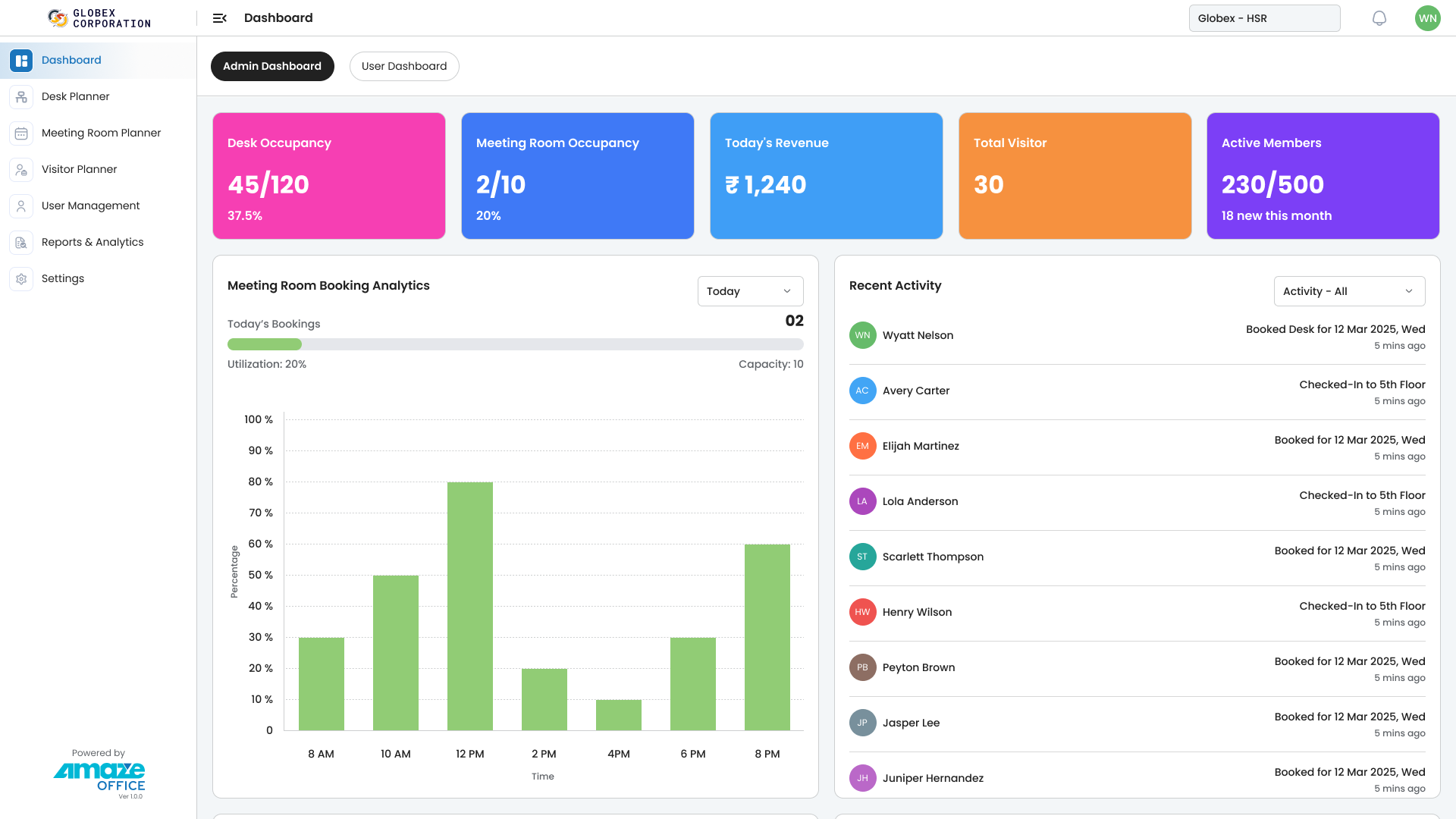 Amazeoffice - Screenshot 2 showing product features and functionality