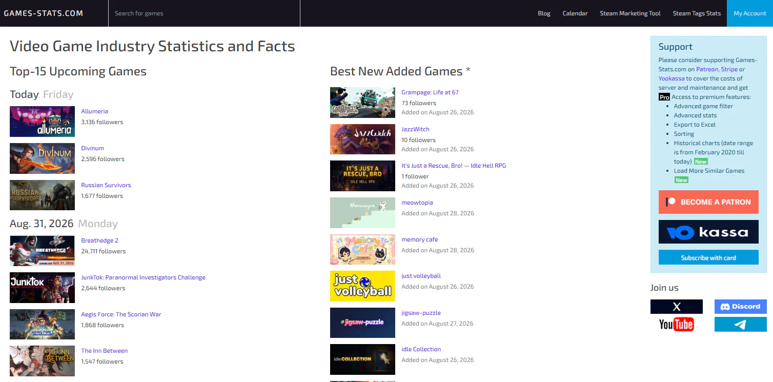 Games Stats gallery image