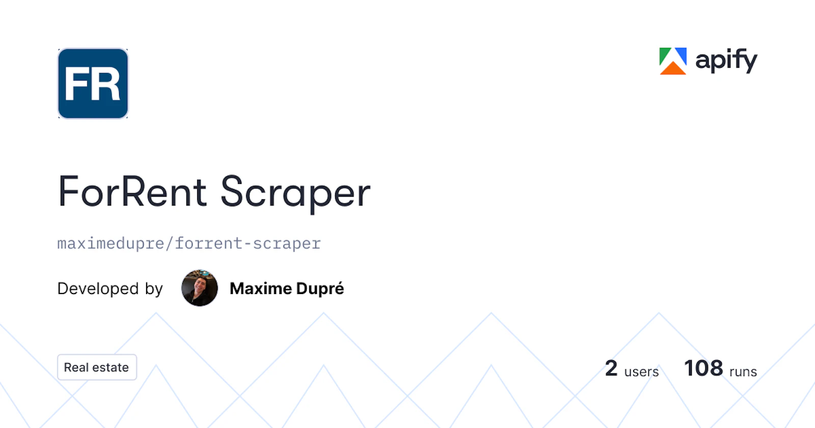 ForRent Scraper screenshot 1