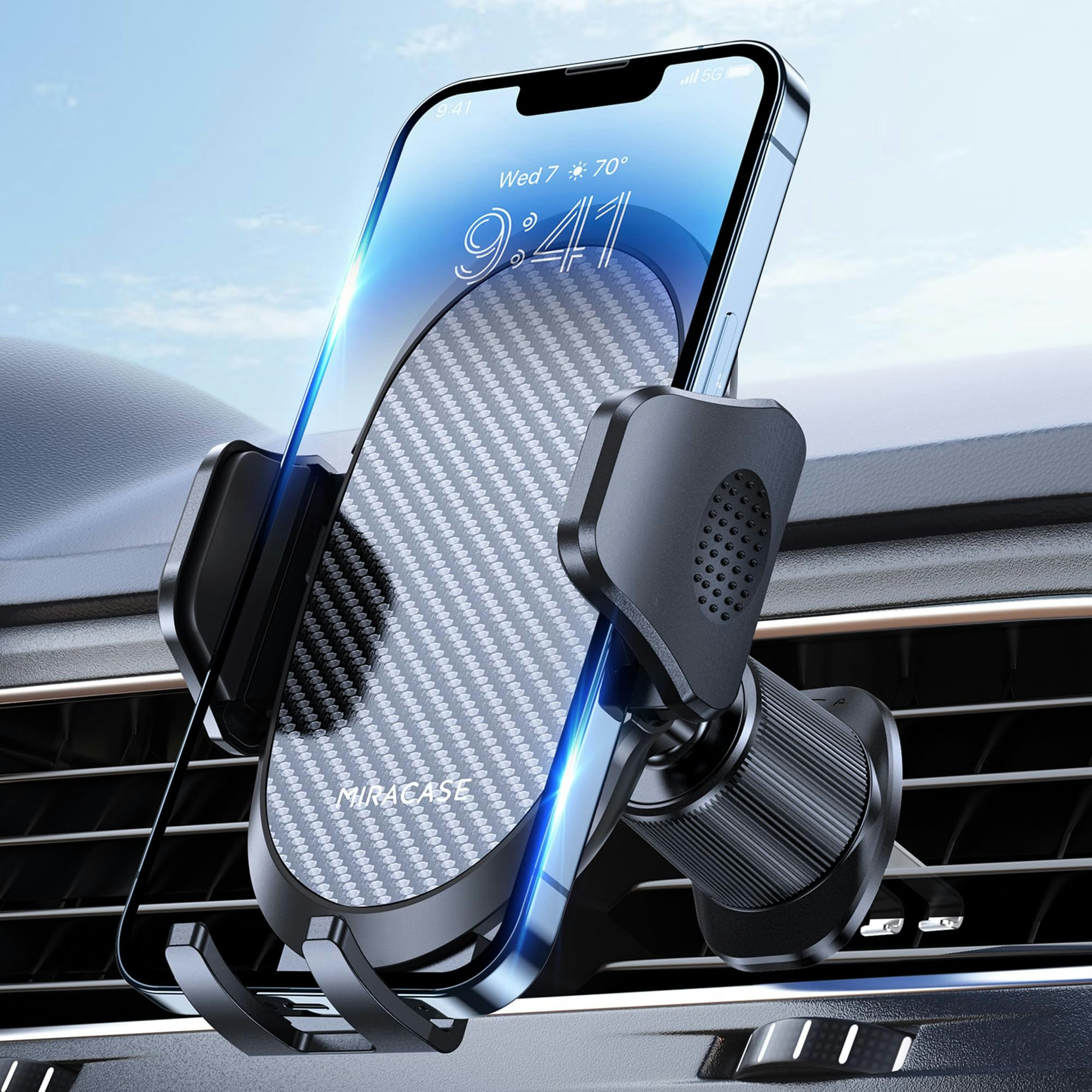 auto clamp wireless car charger 