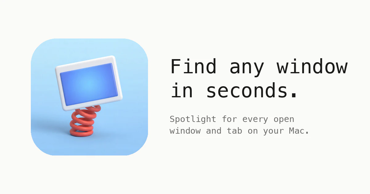 WindowHopper — find any window quickly 截图
