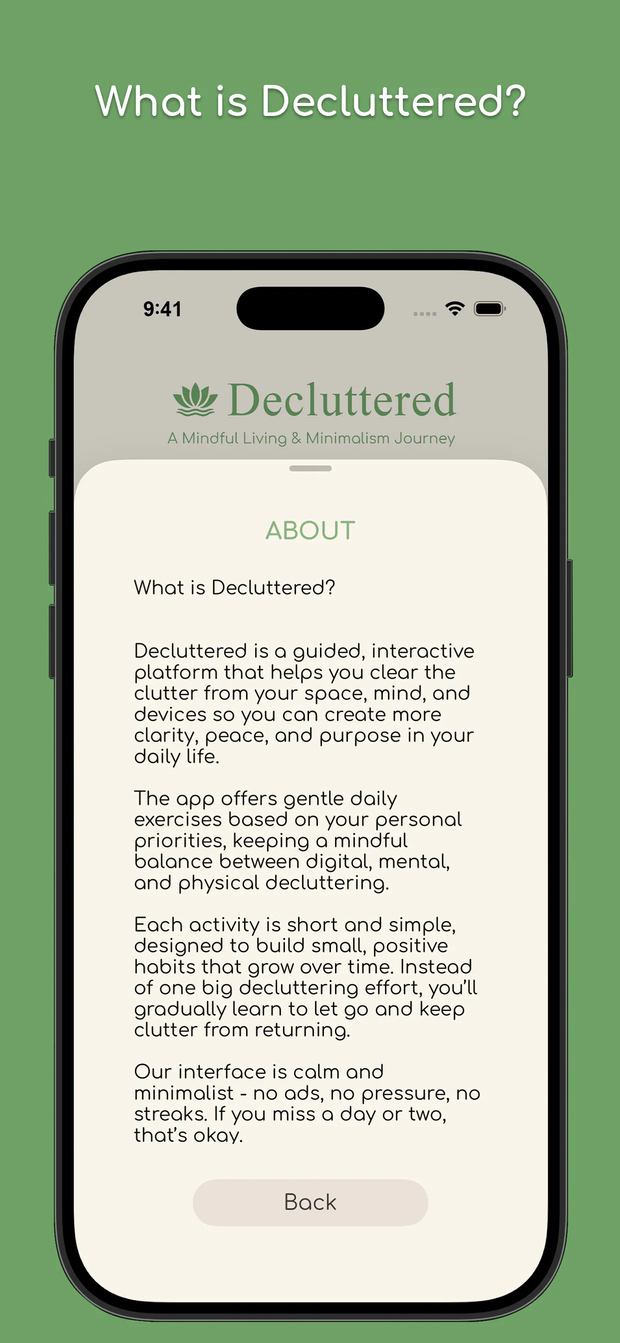 Decluttered gallery image