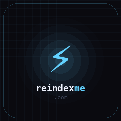 reindexme - Product Hunt launch logo and brand identity
