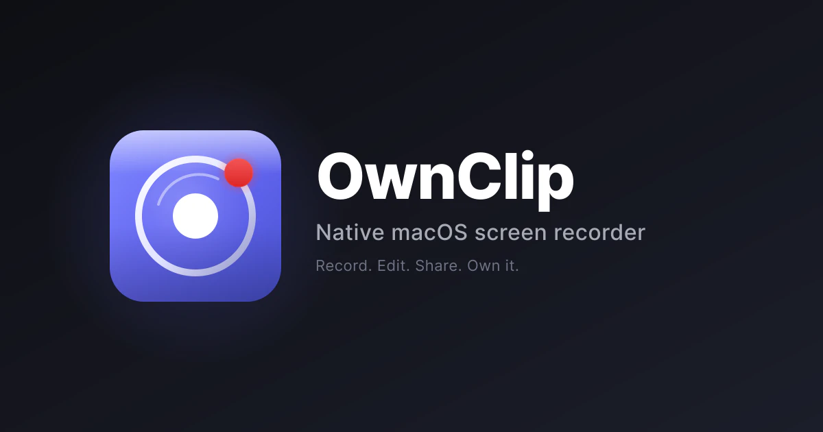 startuptile OwnClip-Native macOS screen recorder with local-first AI privacy