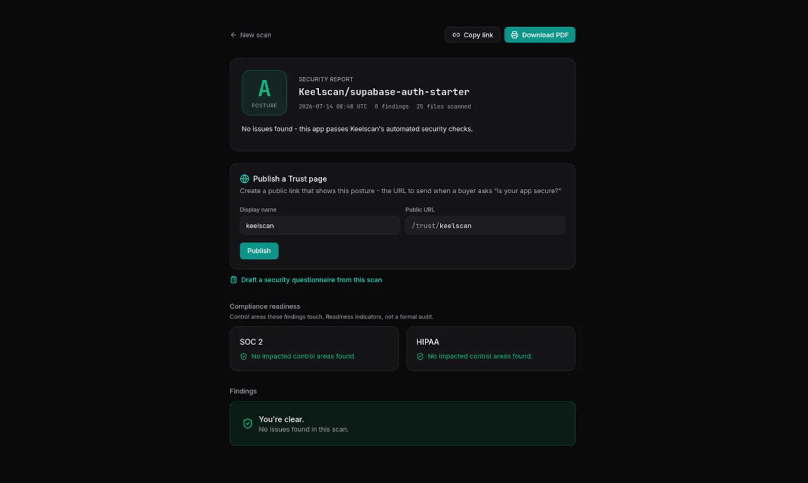 Keelscan screenshot 3