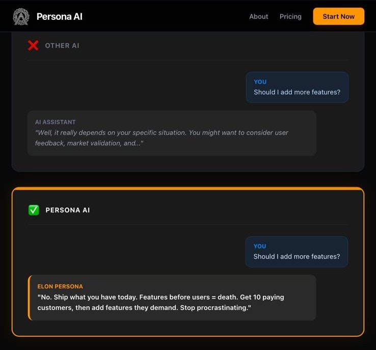 Persona AI - Screenshot 3 showing product features and functionality