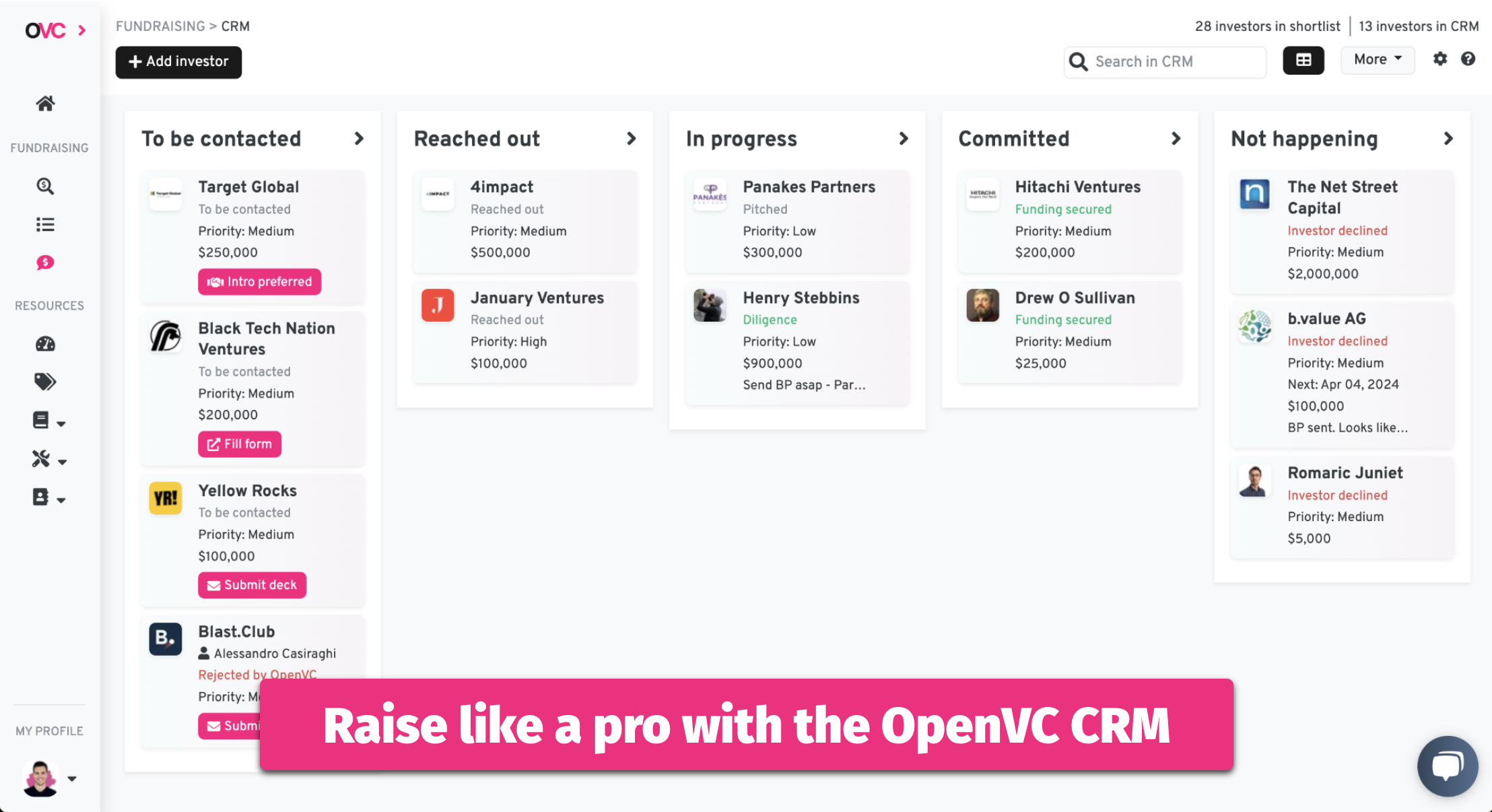 OpenVC籌款CRM - 用光滑，聰明的CRM為您的創業公司籌集資金 media 3