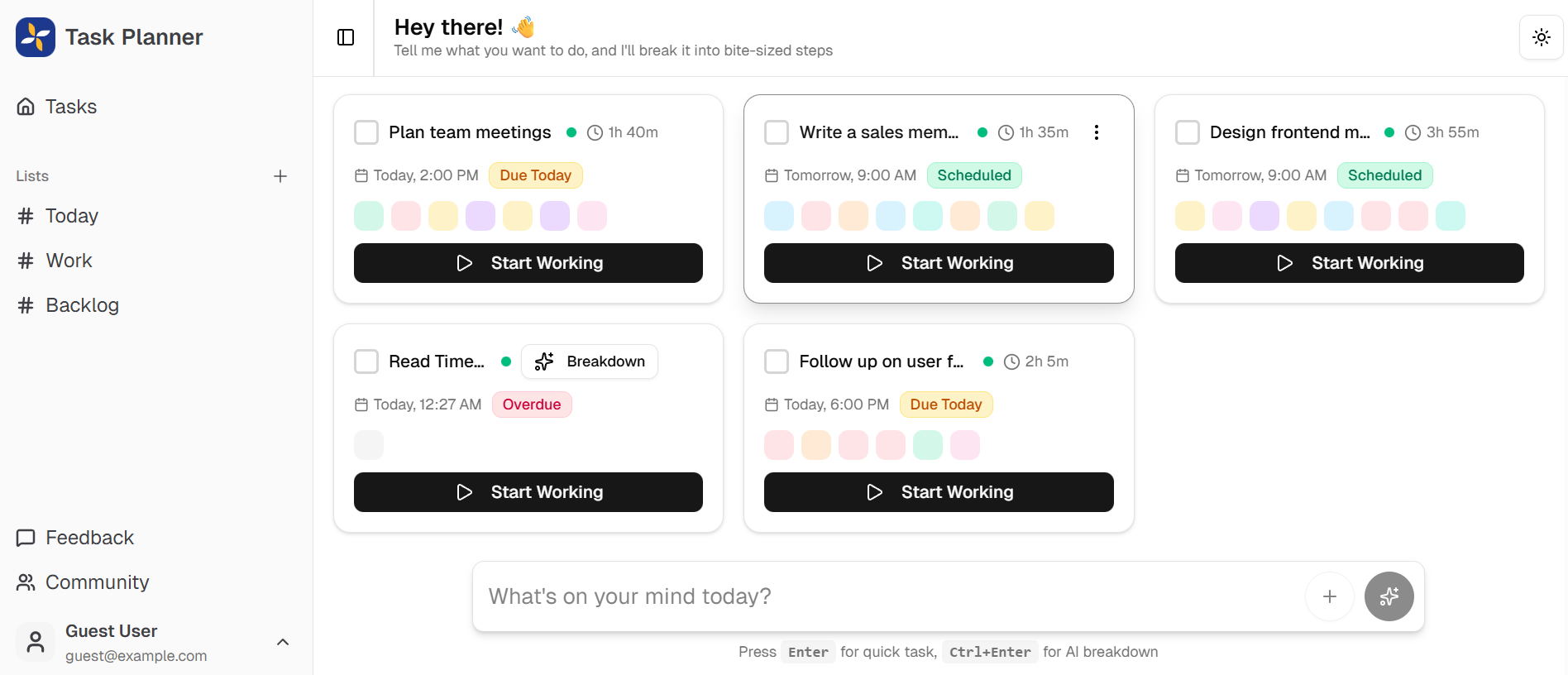 HealUp - AI Task Manager - Screenshot 2 preview