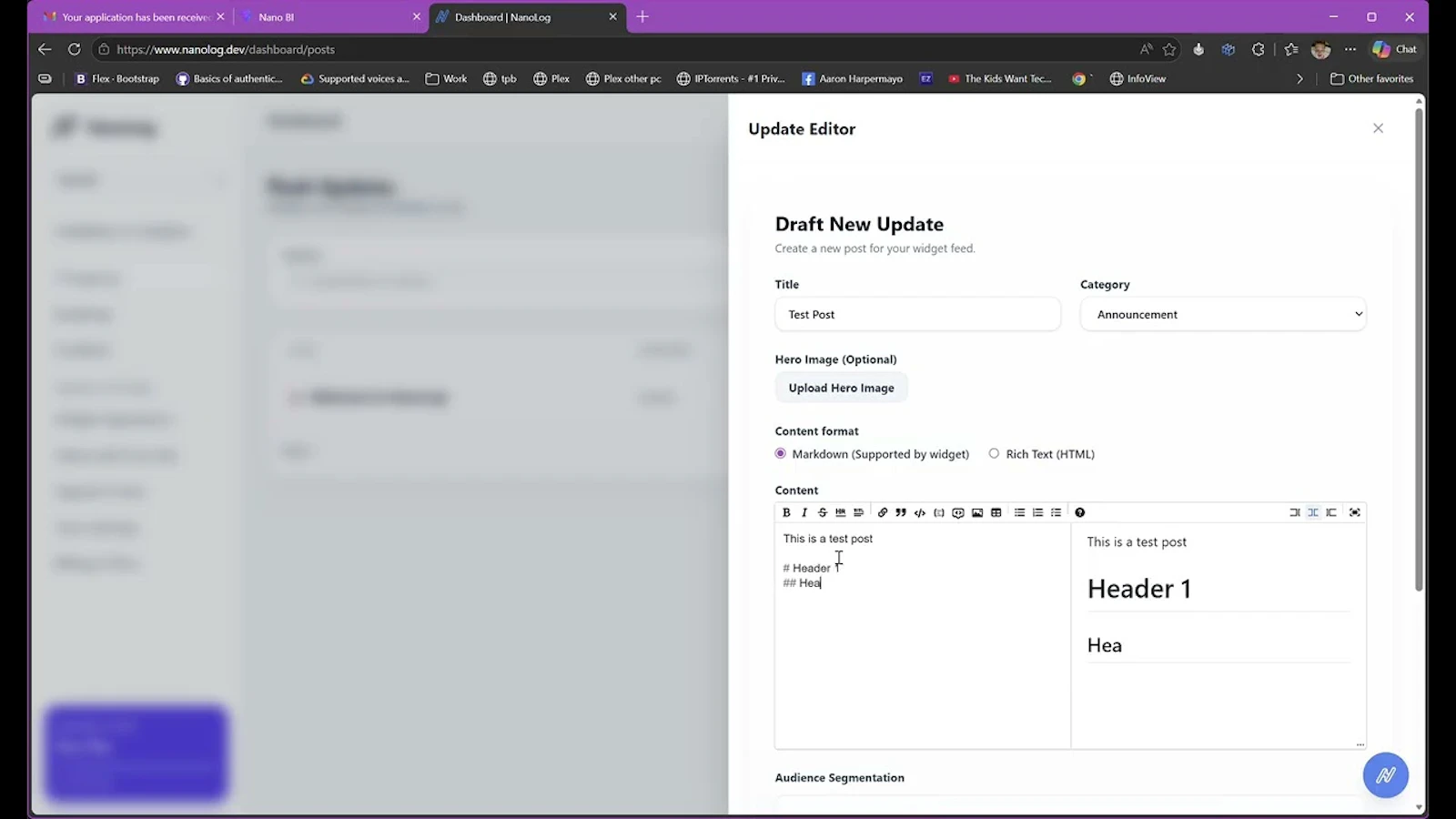 NanoLog screenshot 1 (video preview)