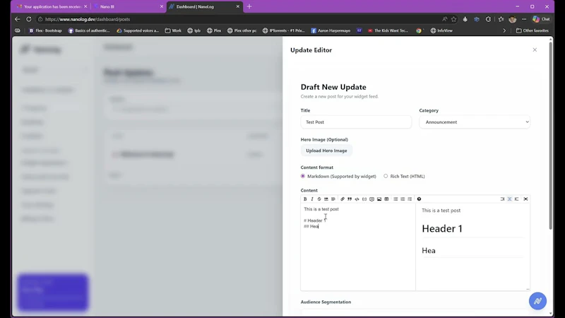 NanoLog screenshot 1 (video preview)