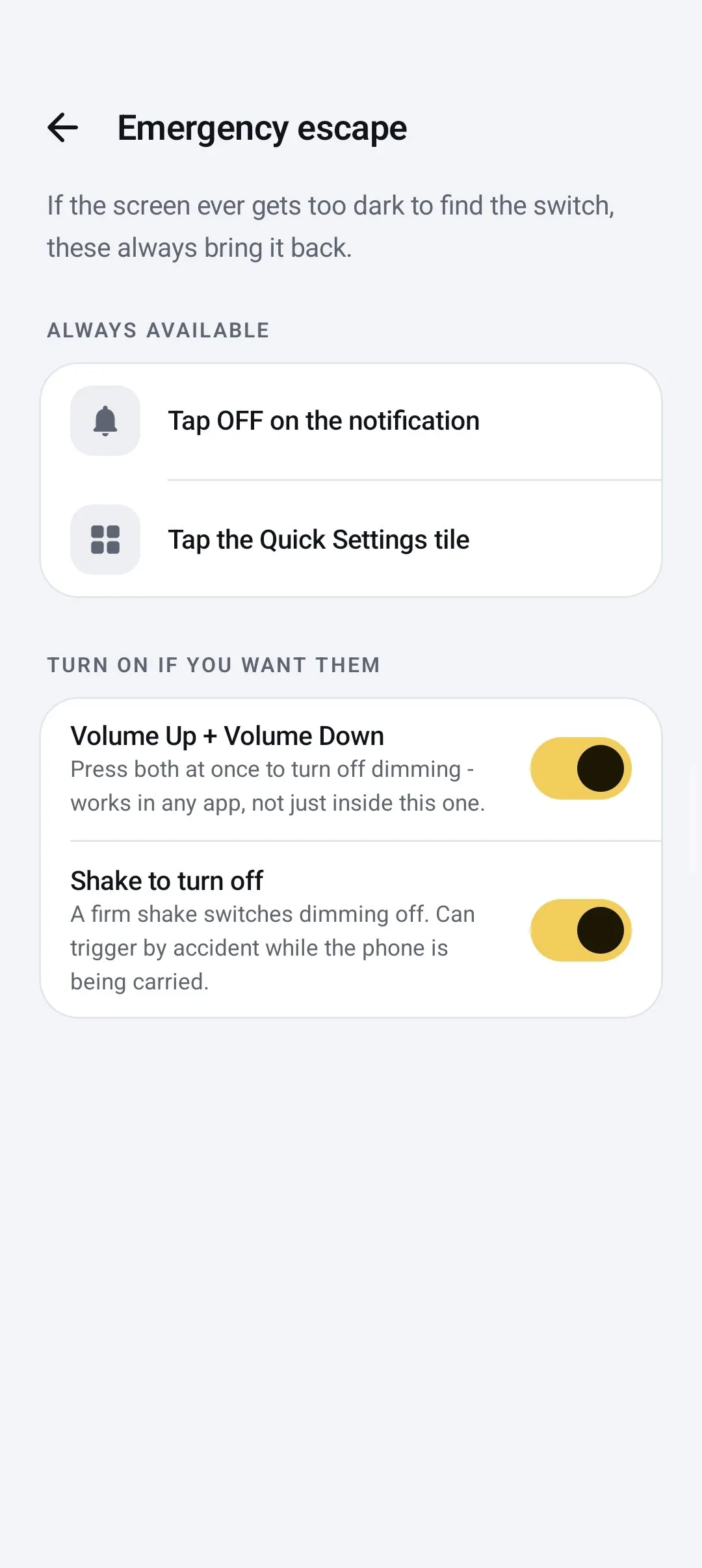 Poll option THE EMERGENCY ESCAPE  image
