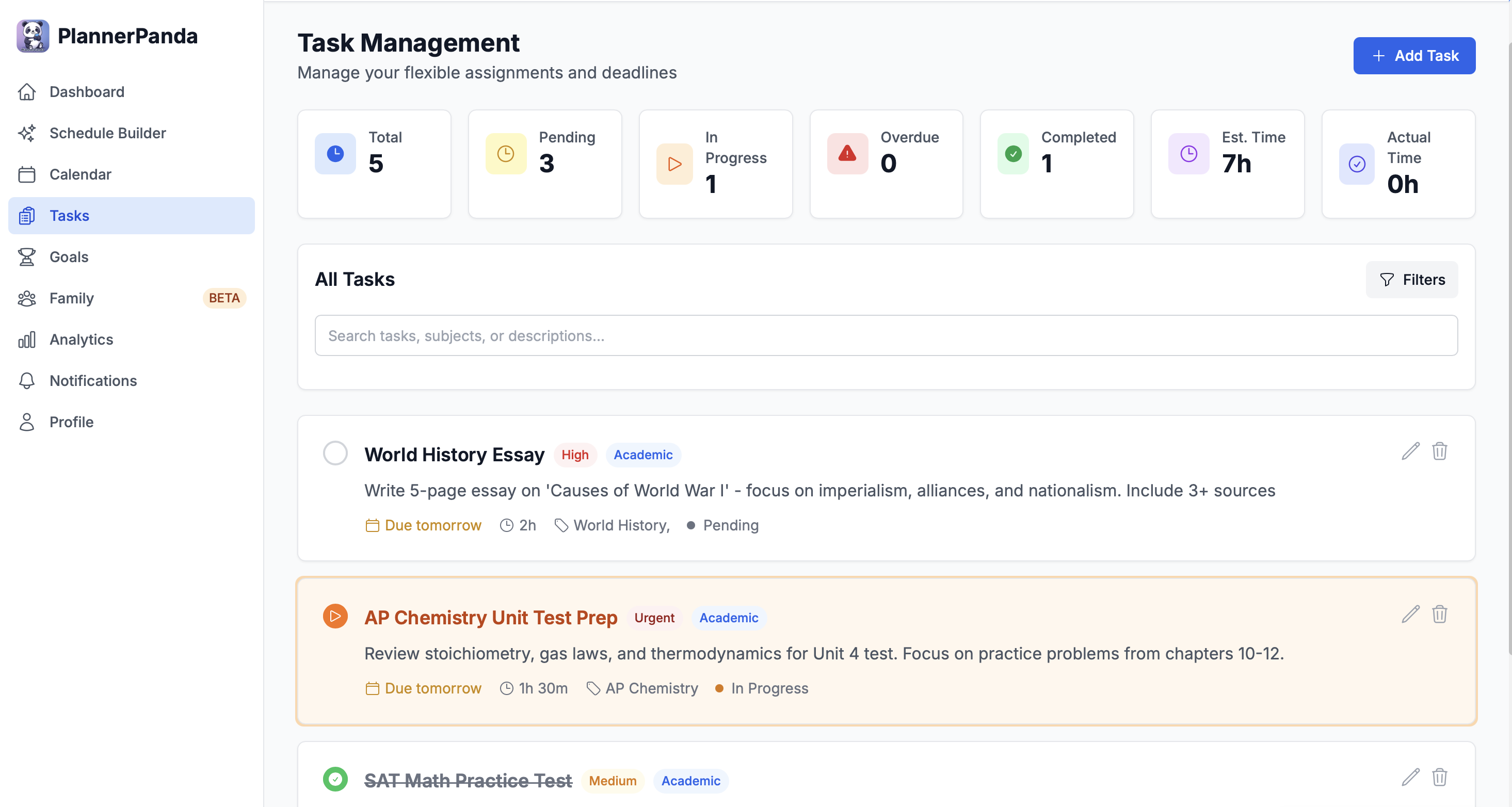 Média Plannerpanda - Planificateur étudiant à AI pour la réussite académique et sportive 6