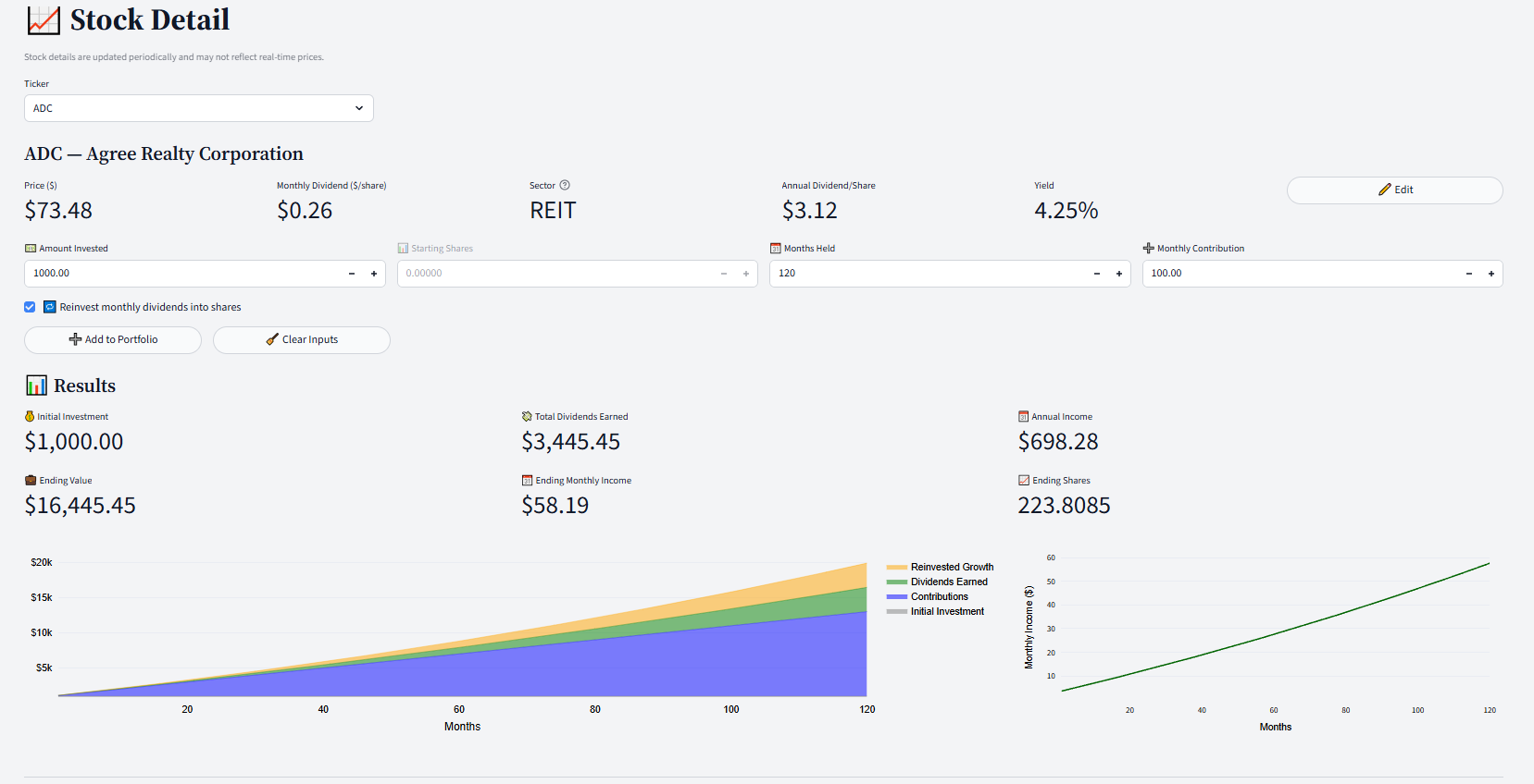 Dividend Simulator gallery image