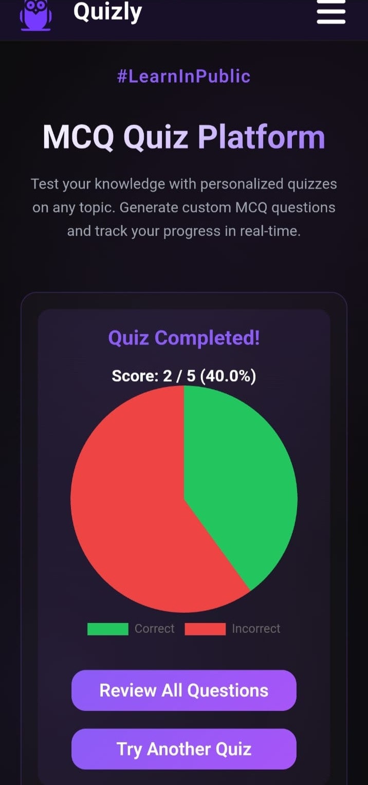 Média Quizly - Votre générateur de quiz personnel alimenté par l'IA, à tout moment !! 11