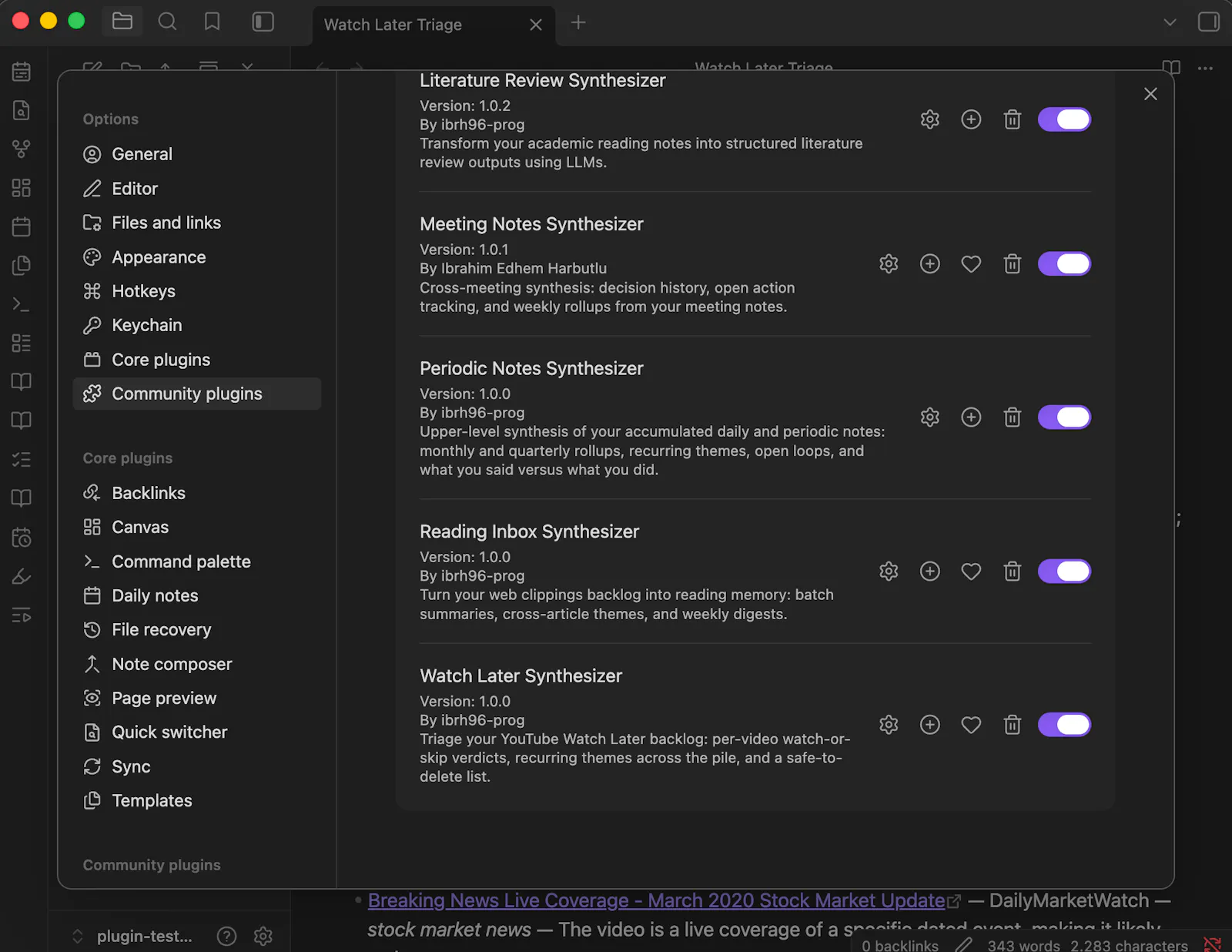 Watch Later Synthesizer screenshot 3