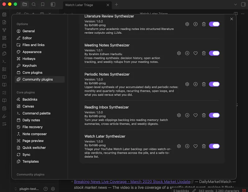 Watch Later Synthesizer screenshot 3