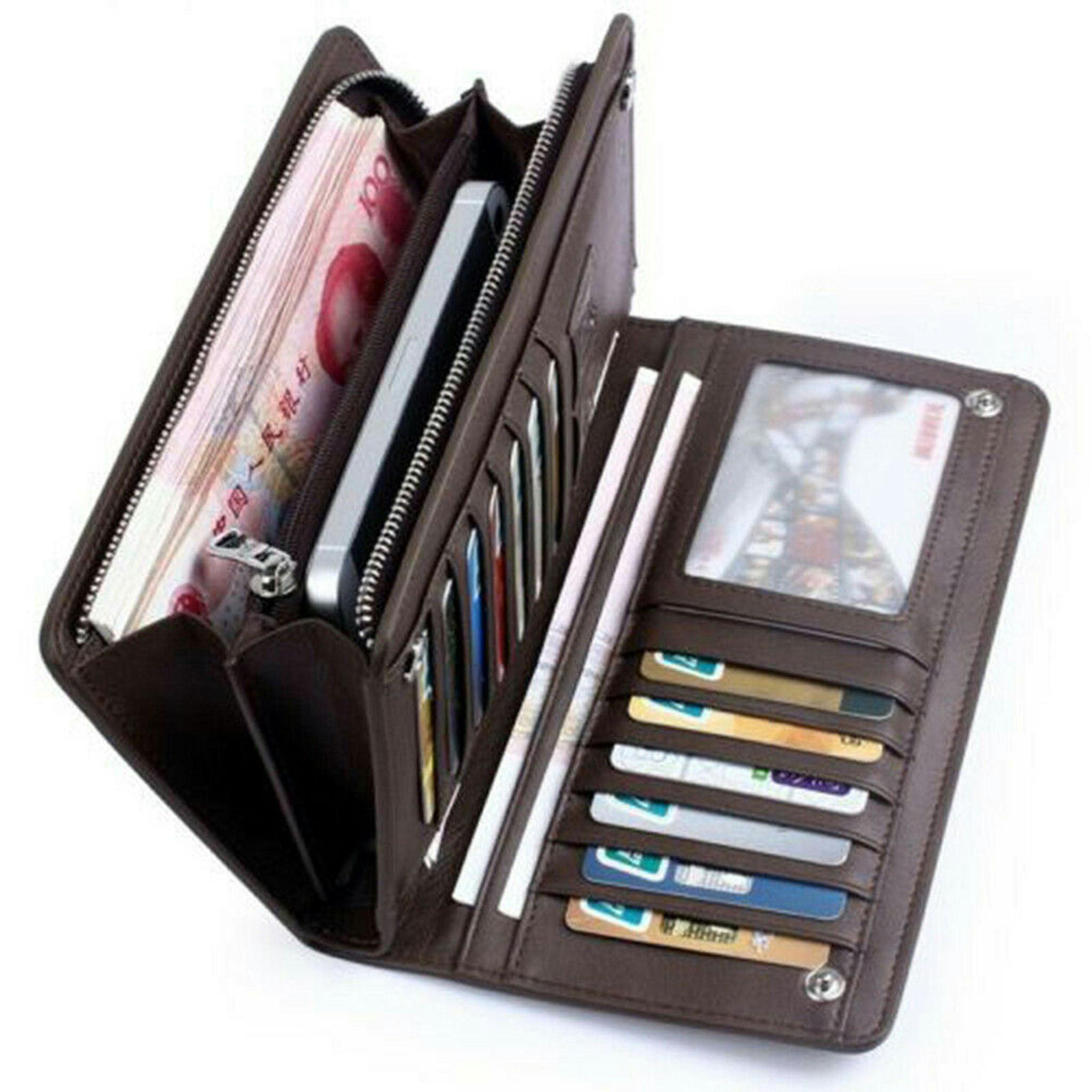 Mens Long Wallet With Zipper 				 				 media 4