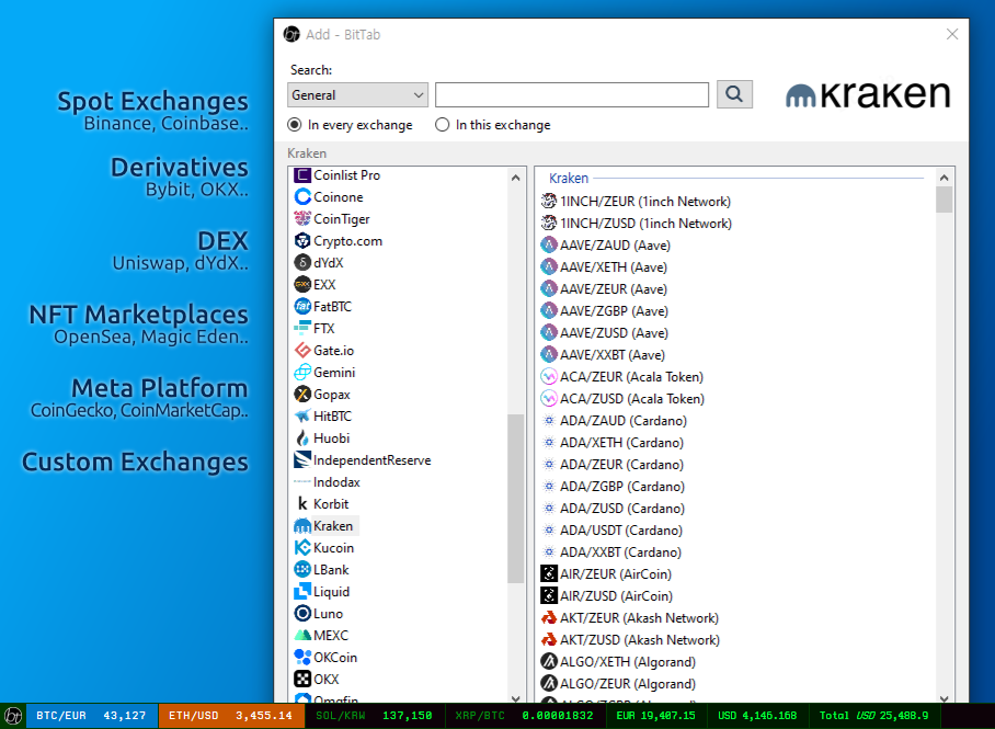 BitTab - Coins and NFTs on your desktop gallery image