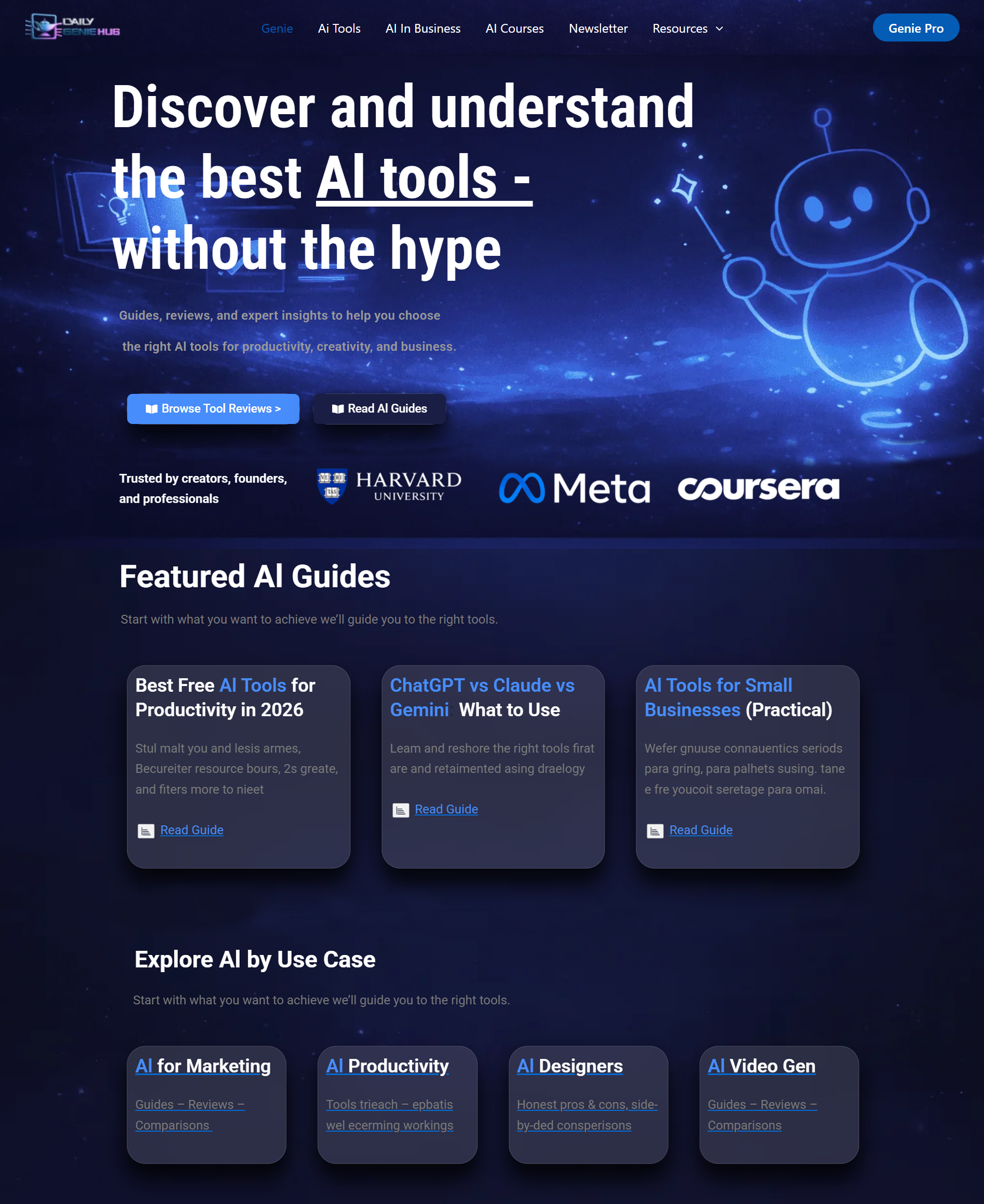 Daily Genie Hub - Screenshot 2 showing product features and functionality