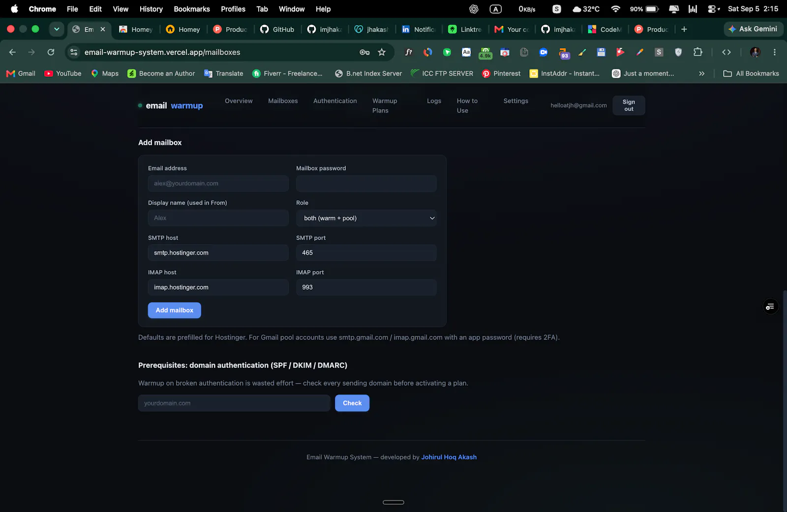 Free Email Warmup System screenshot 4