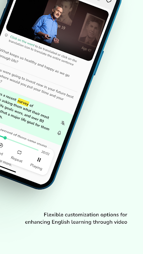 Tubeshad - Eine englische Lern -App verwendet die Schattenmethode Medien 3