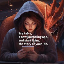 Fable: Illustrated AI Journaling app gallery image