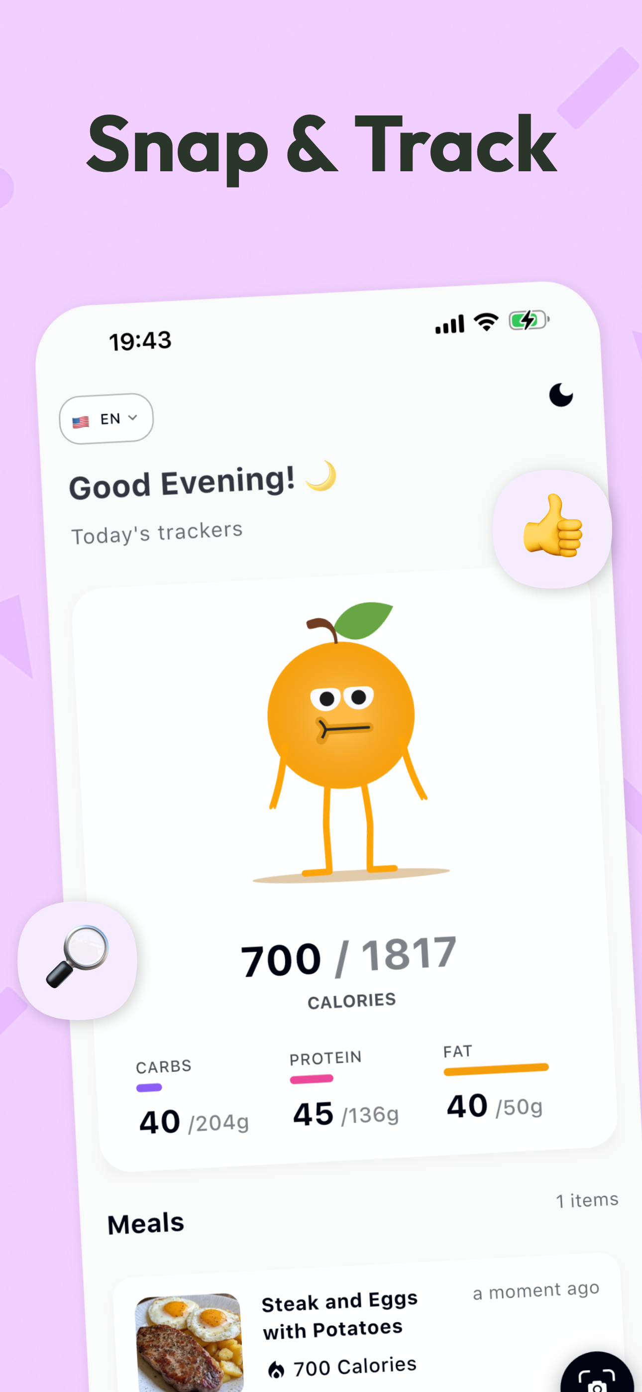 Caltrack - Traccia le tue calorie con AI e atteggiamento media 2