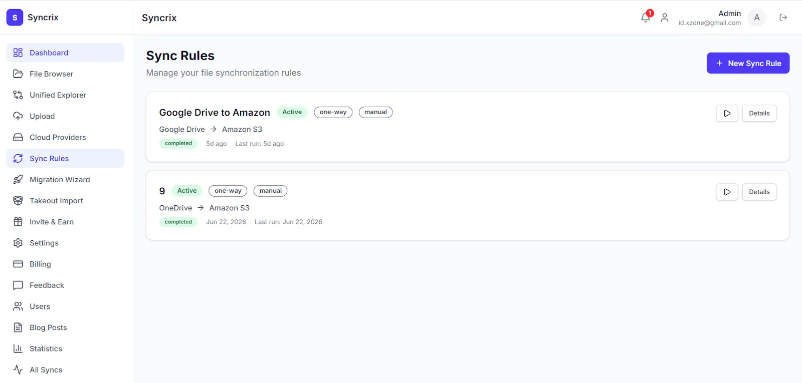 Syncrix screenshot 2