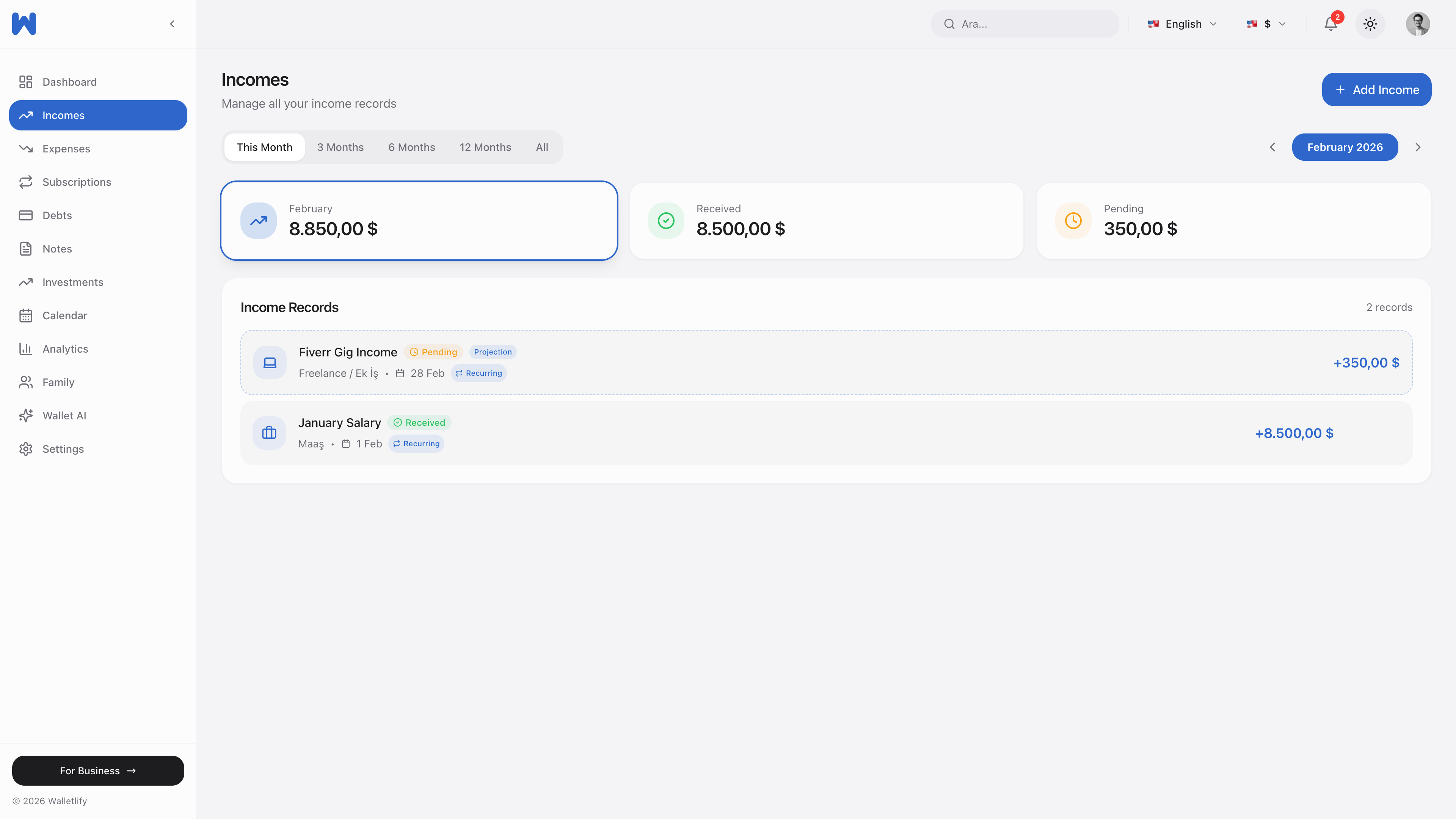 Walletlify - Screenshot 2 showing product features and functionality