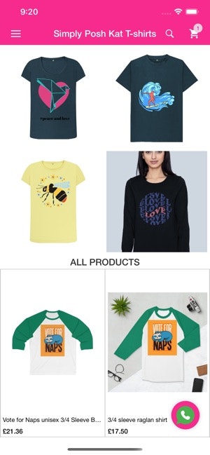 Simply Posh Kat T-shirts Mobile App gallery image