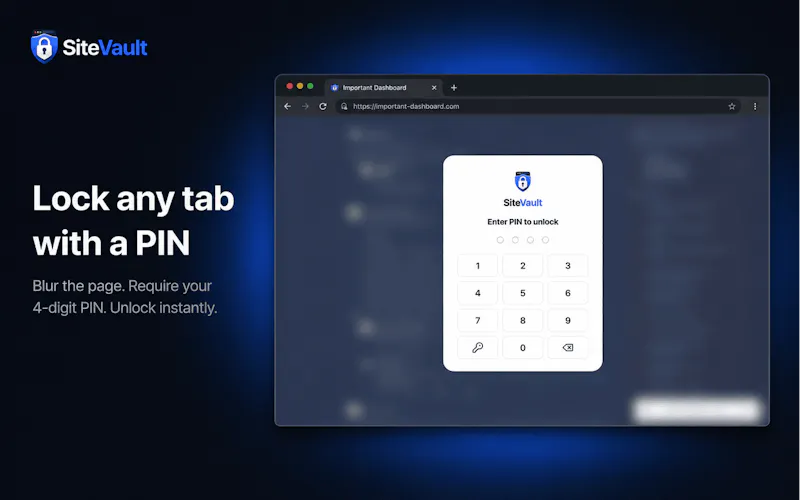 SiteVault screenshot 1