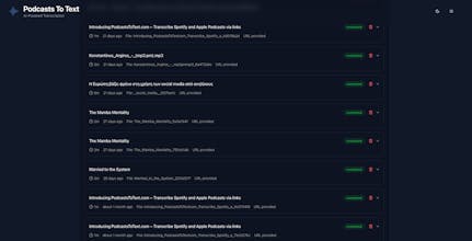 PodcastsToText gallery image