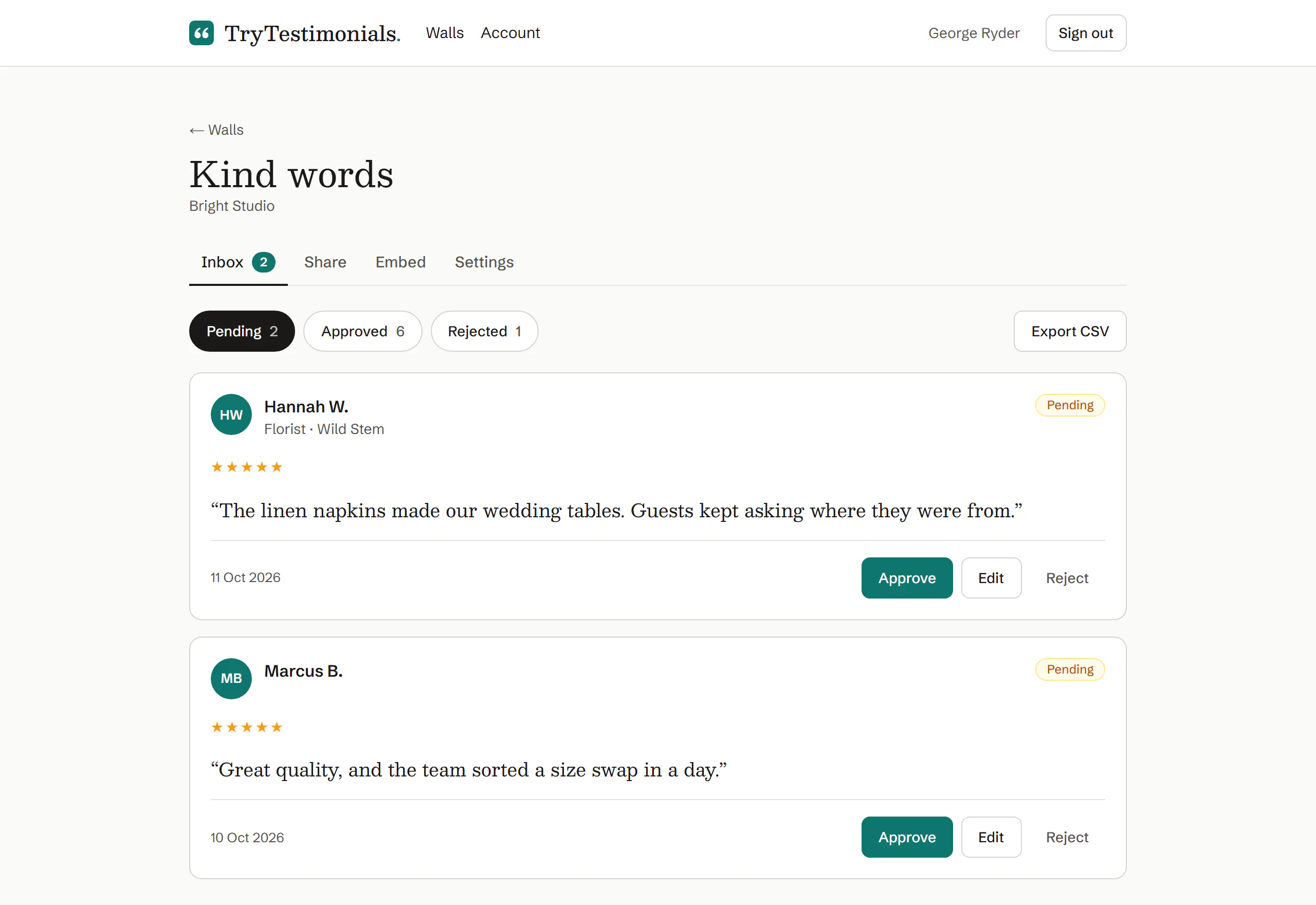 TryTestimonials gallery image