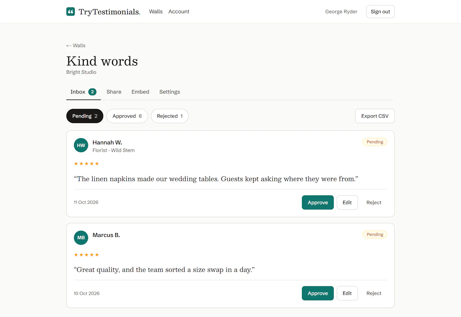 TryTestimonials screenshot 4