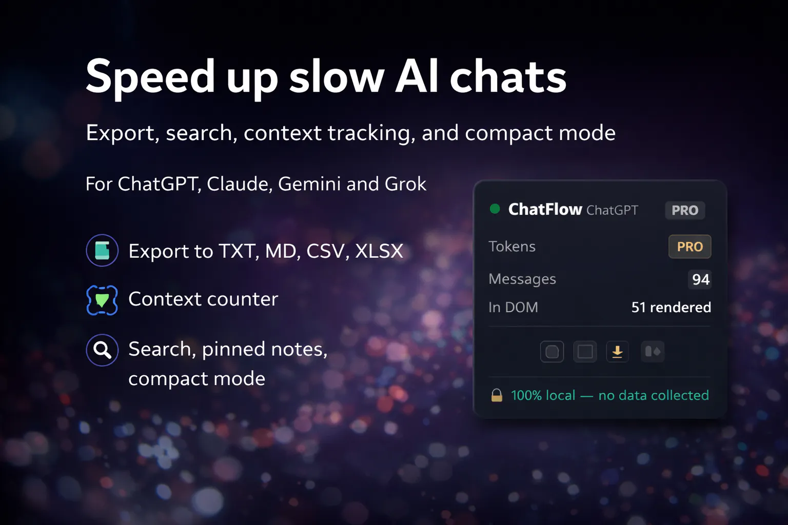 ChatFlow Pro speeds up slow chats 제품 배너