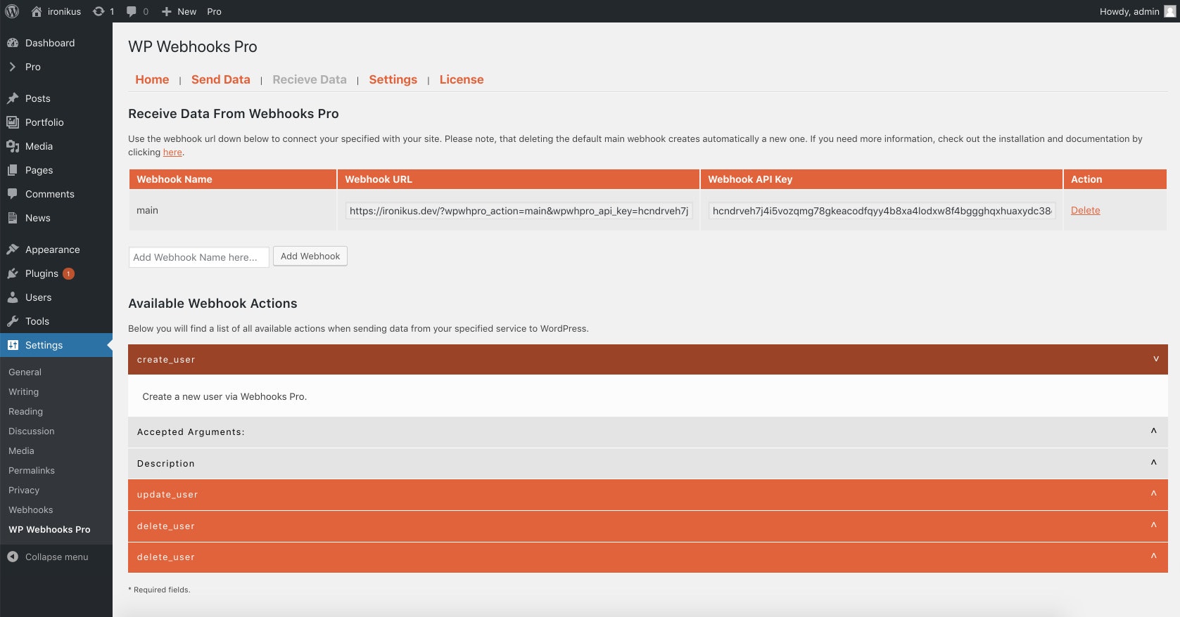 WP Webhooks Pro Image