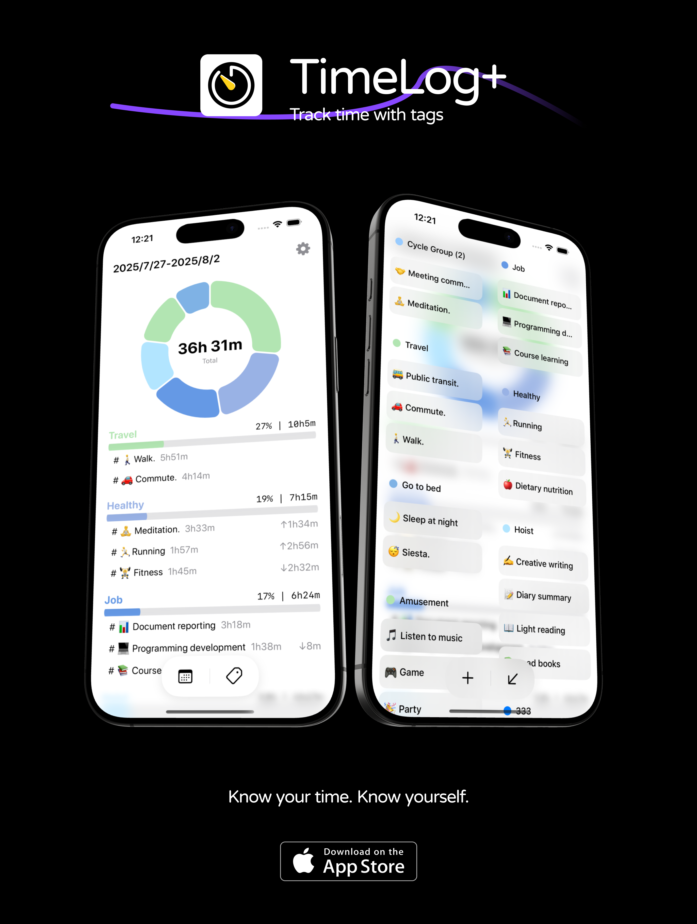 TimeLog+ Track time with tags gallery image