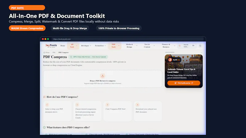 JoyTools — Free Online Developer Tools screenshot 3