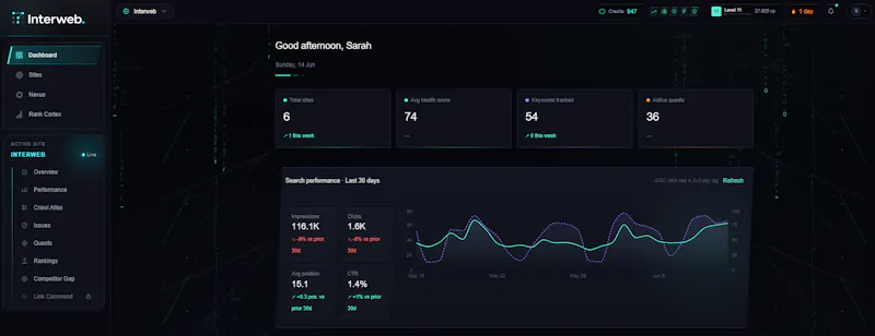 Interweb. screenshot 3