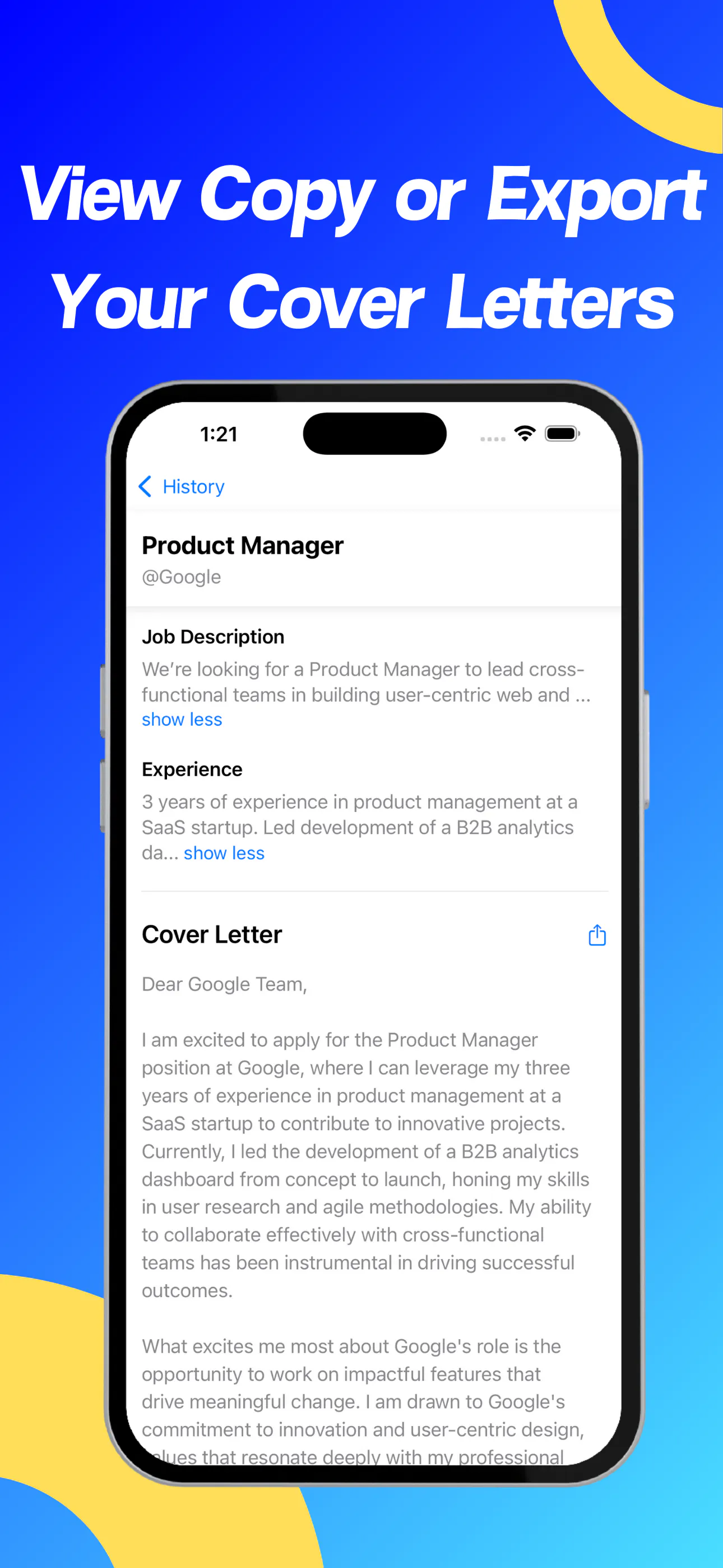AI Cover Letter Maker gallery image