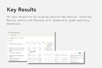 Moonshot OKR Notion Template gallery image