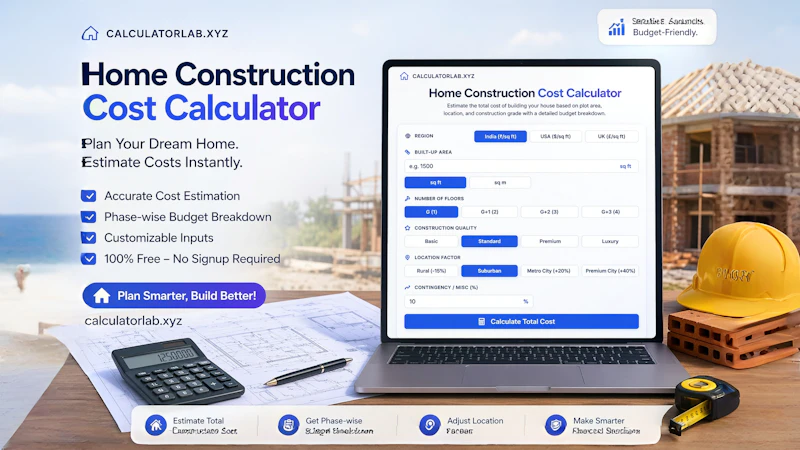 Home Construction Cost Calculator screenshot 1