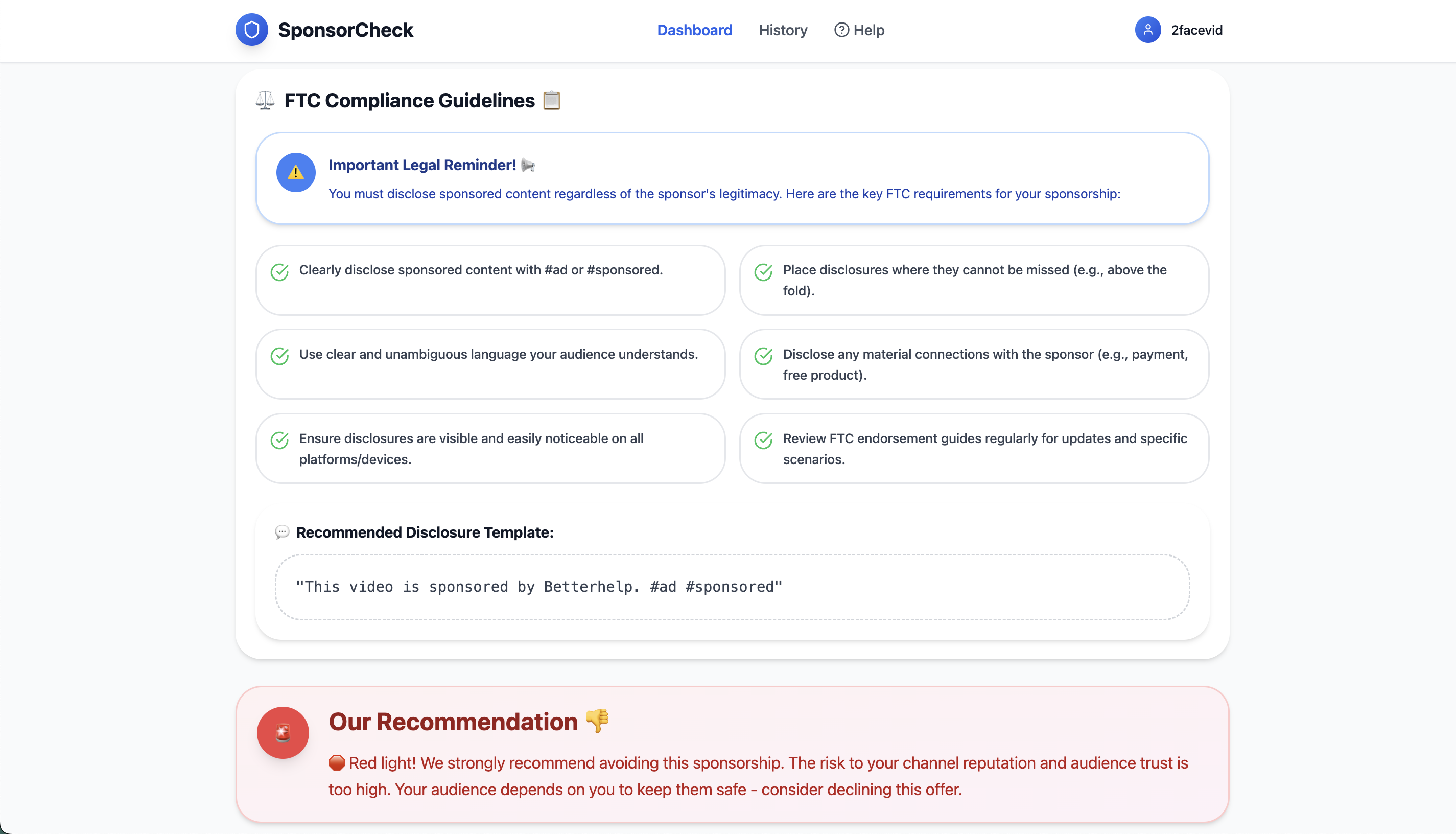YouTube Sponsorship Verification - Protect your channel from scams with AI-powered verification media 7